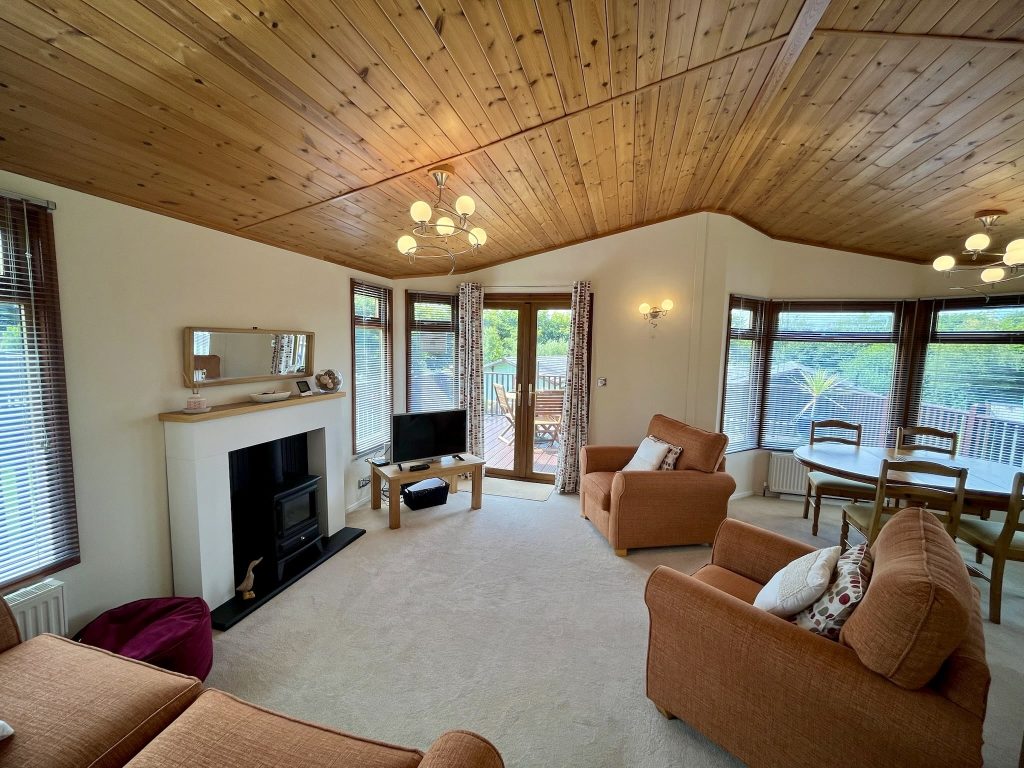 2008 Omar Kingfisher lodge for sale at Stowford Meadows, Devon